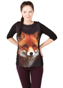 Футболка "Animal" лисица для кормящих (40, 42, 44, 46, 48, 50)
